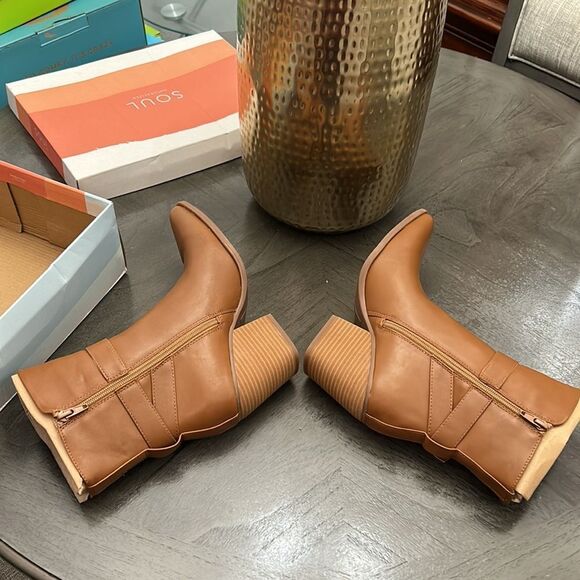 SOUL Naturalizer Mocha Women's Mid Shaft Boots - Picture 4 of 13